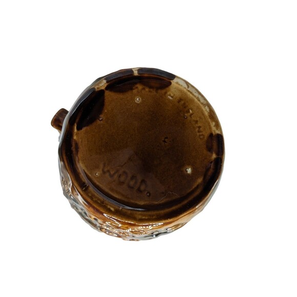 VTG Arthur Wood British Pottery Horse Head Handle Embossed Hunt Scene Pitcher 8" - Picture 10 of 16